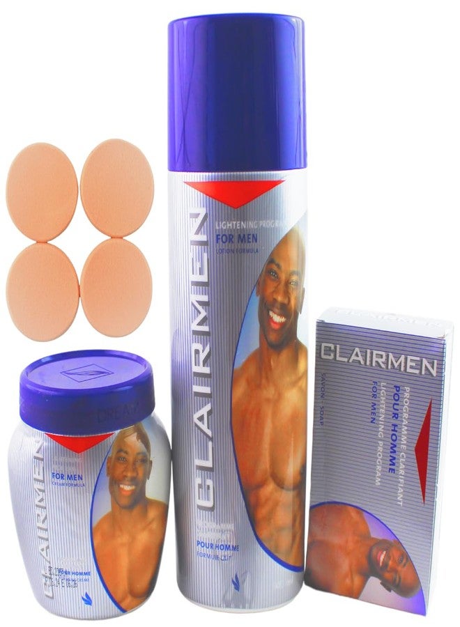 Clairmen Lotion 500ml Jar Cream and Soap 180g with 4 Exfoliating, cleansing Pads - Image 2